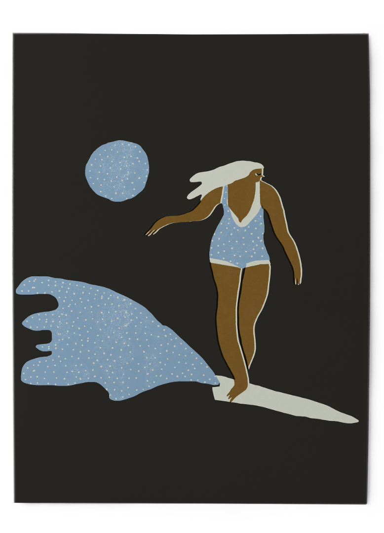 Moon rider - Art Print – Kookumbra