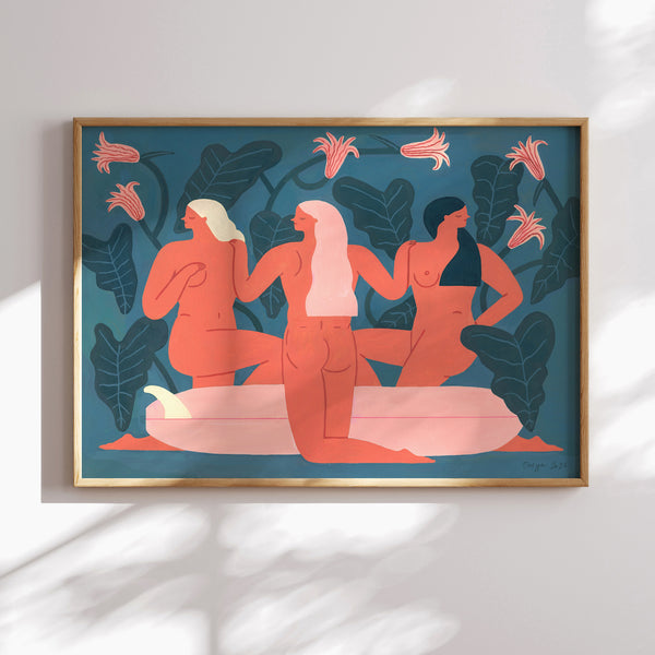 Sisters in Log - Limited Edition Print