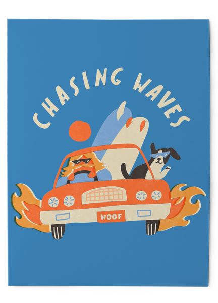 Chasing Waves - Art Print