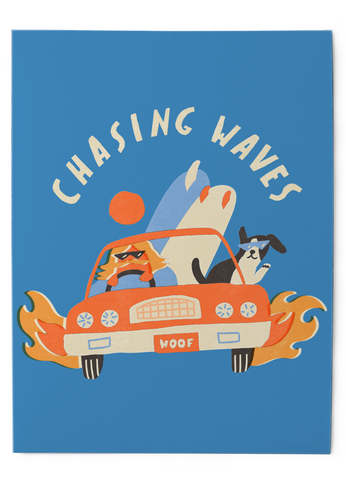 Chasing Waves - Art Print