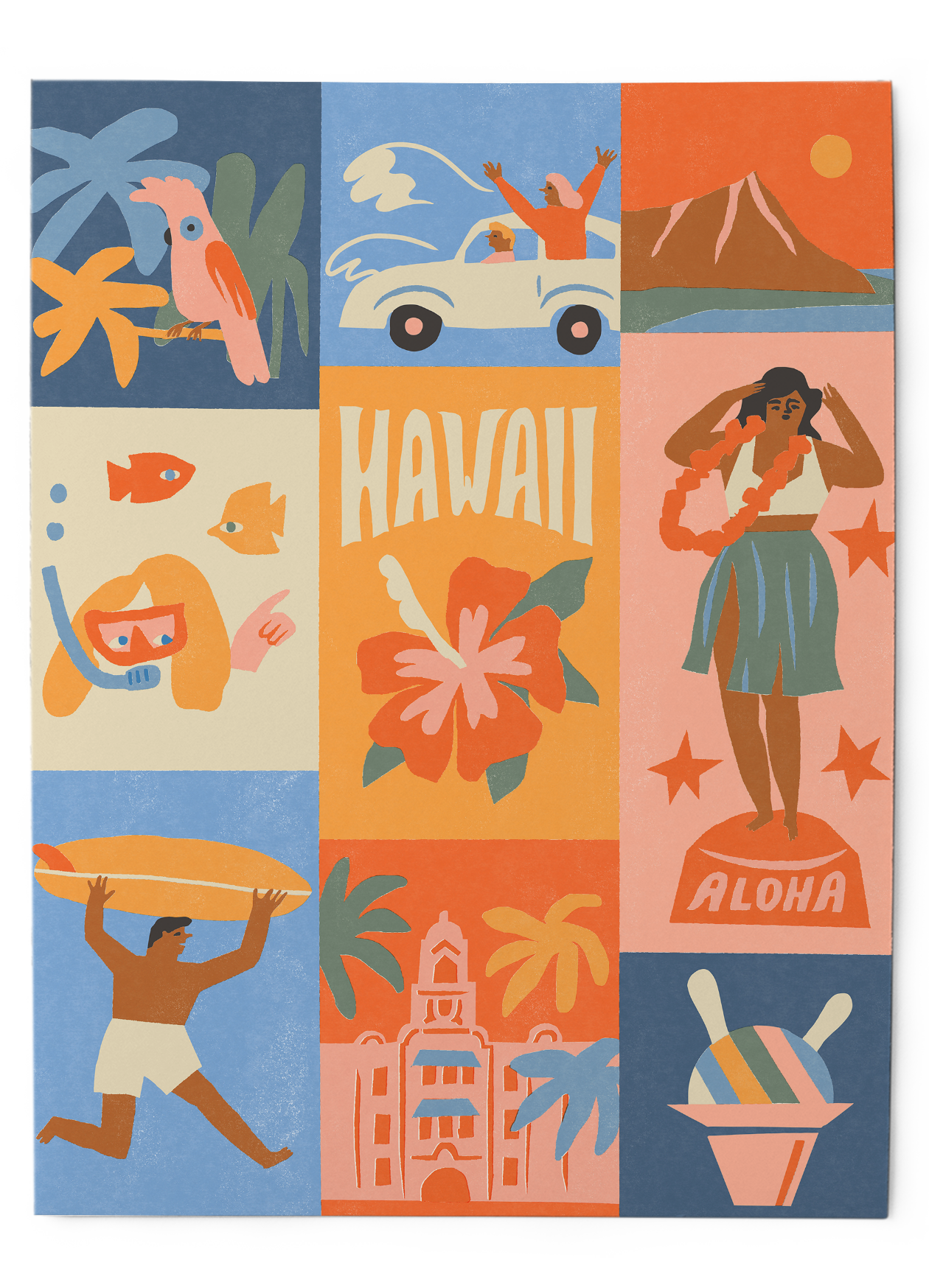 Hawaii's call - Art print