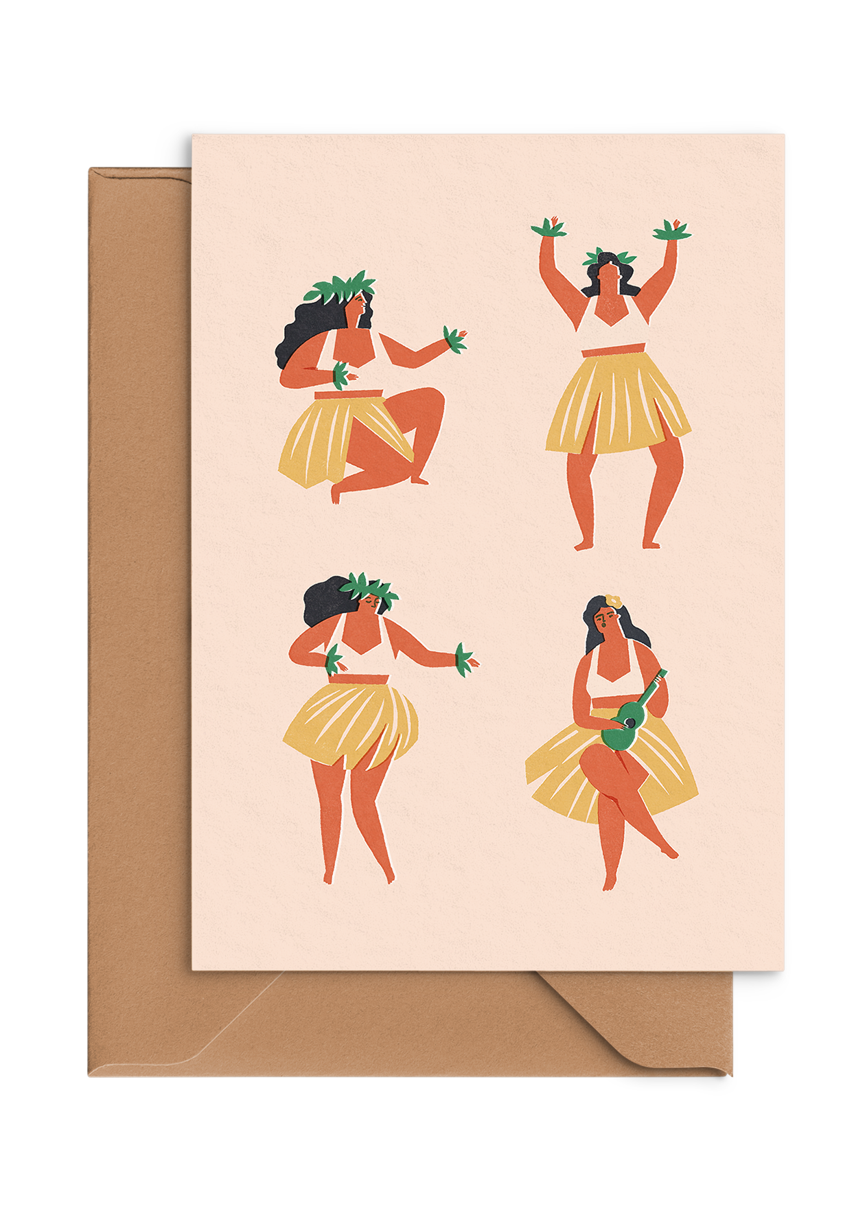 Hula dancers - Card