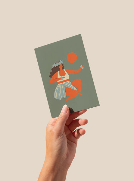 Hula girl - Card