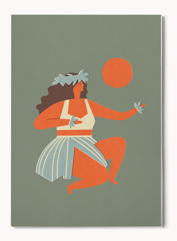 Hula girl - Card