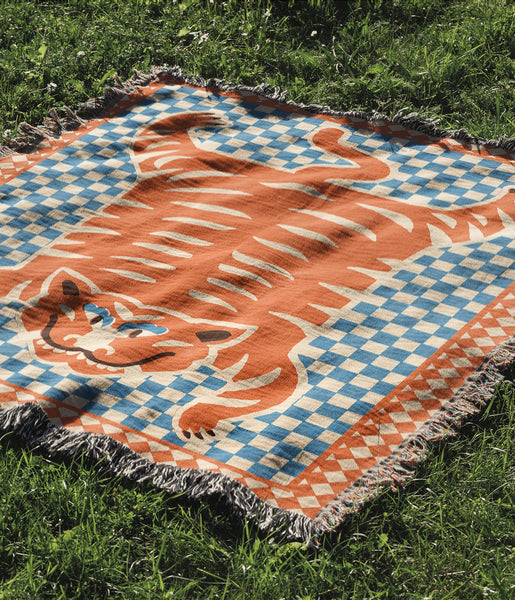 Tibetan tiger - Woven blanket