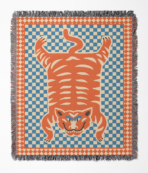 Tibetan tiger - Woven blanket