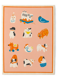 Japanese folk toys Art Print