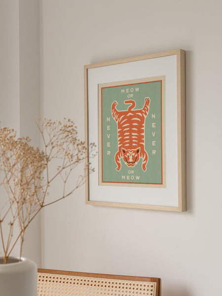 Meow or never - Art print