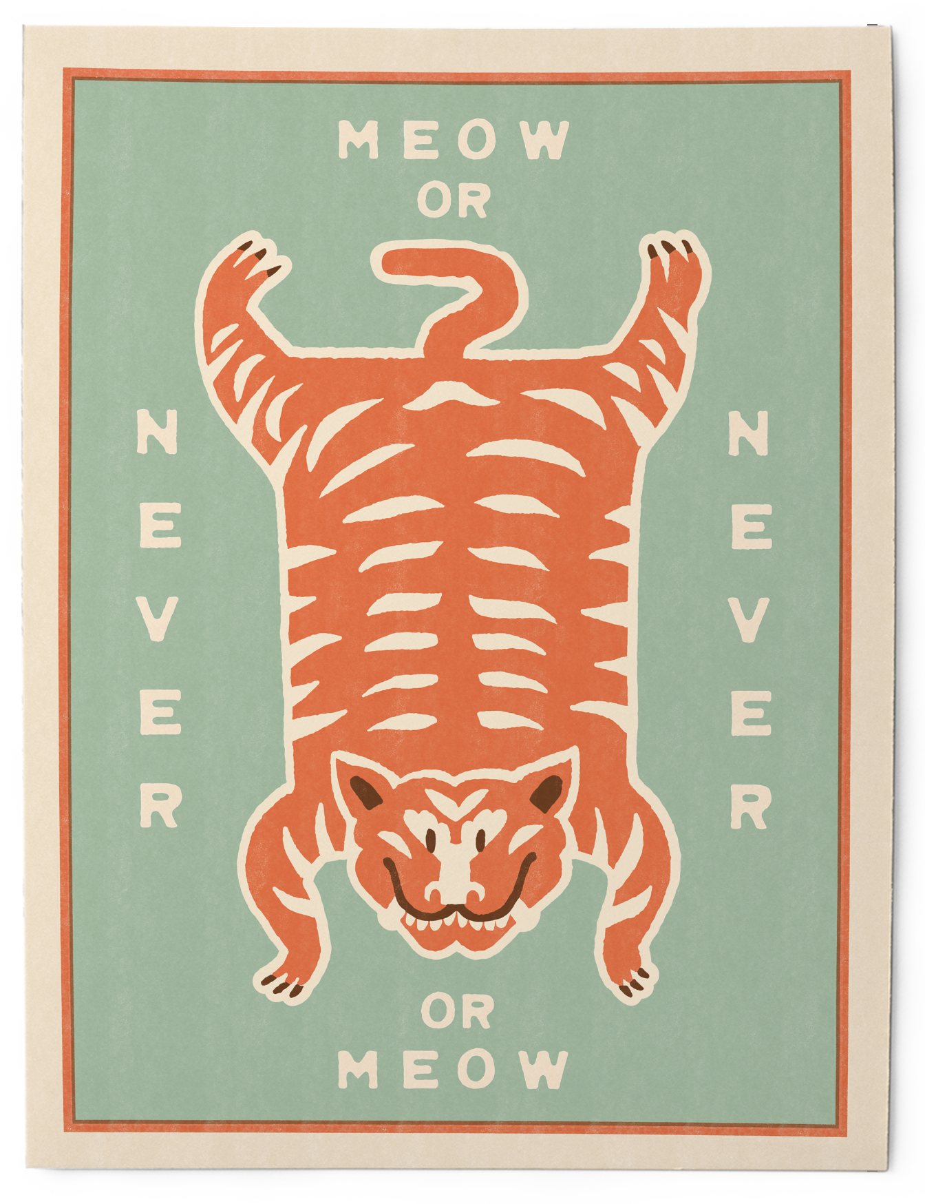 Meow or never - Art print