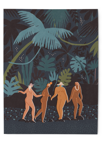 Midnight walk - Art Print
