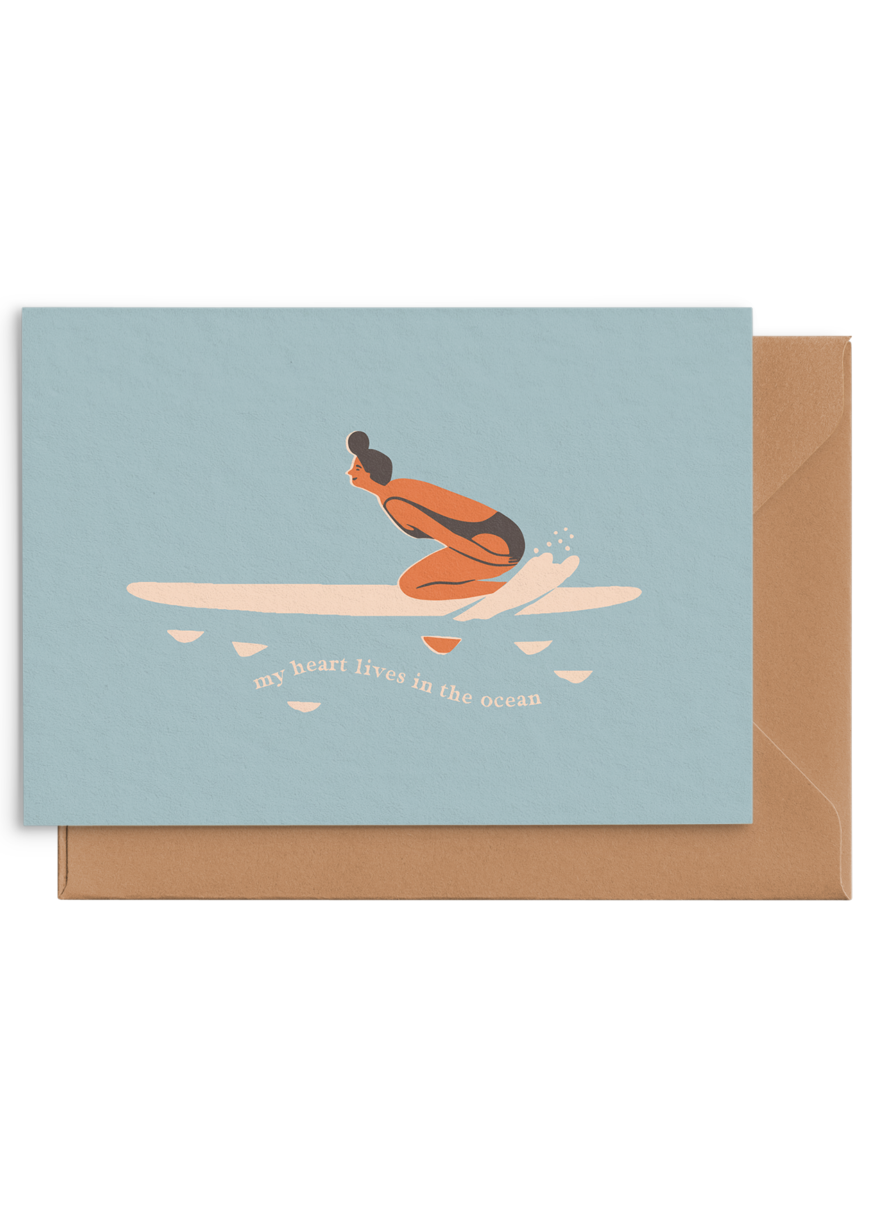 My heart lives in the ocean - Card