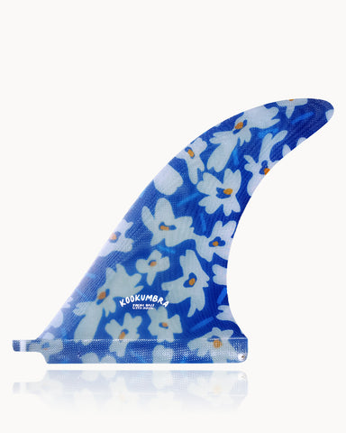 All round Fin 9.5 -  Blue daisy