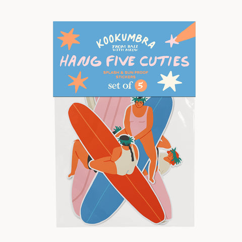 Hang Five Cuties - Stickers set of 5