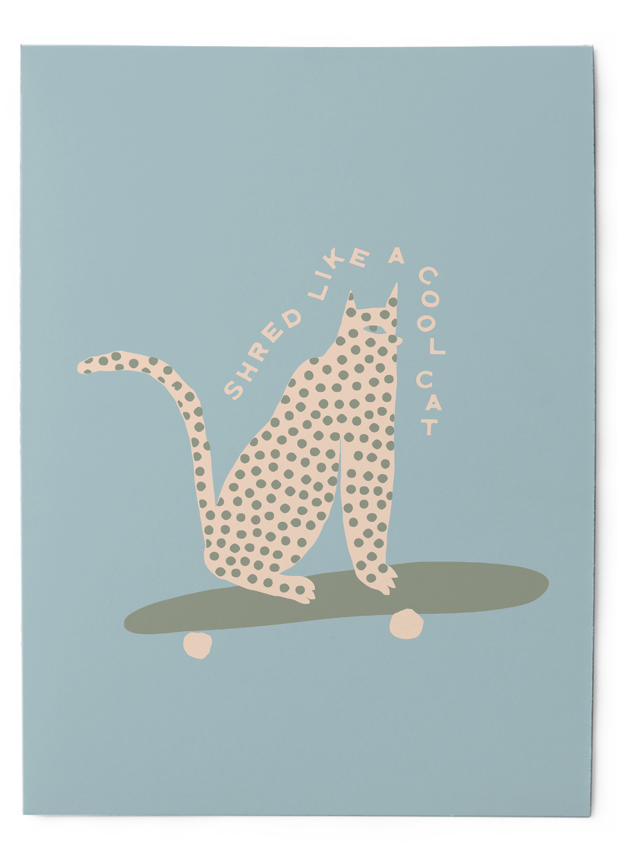 Shred like a cool cat - Art Print
