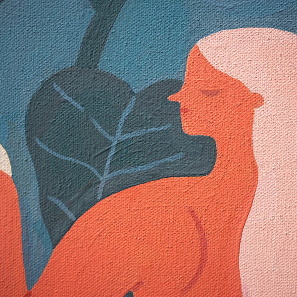 Sisters in Log - Original Painting