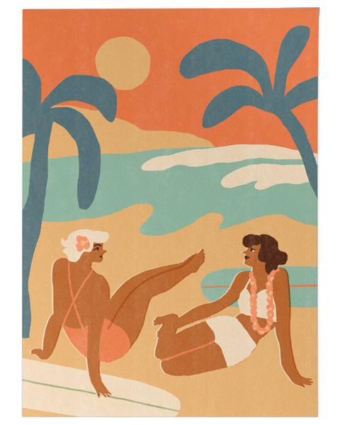 Sunset Chat - Art Print