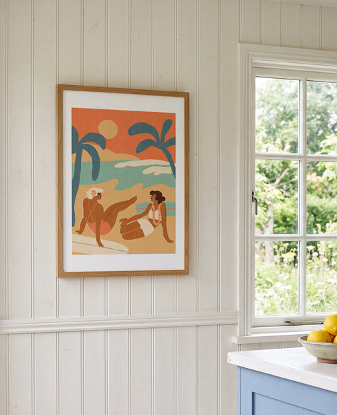 Sunset Chat - Art Print