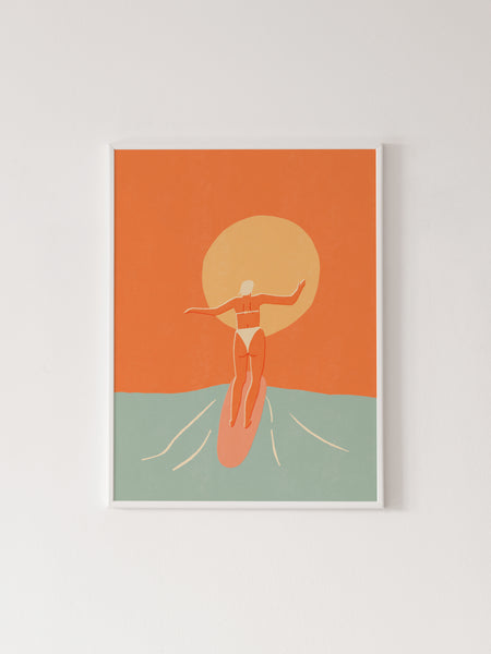 Sunshine girl - Art Print