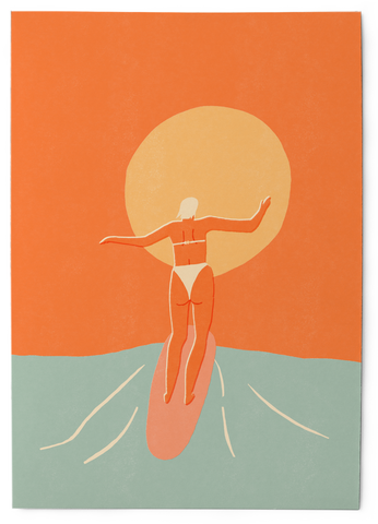 Sunshine girl - Art Print