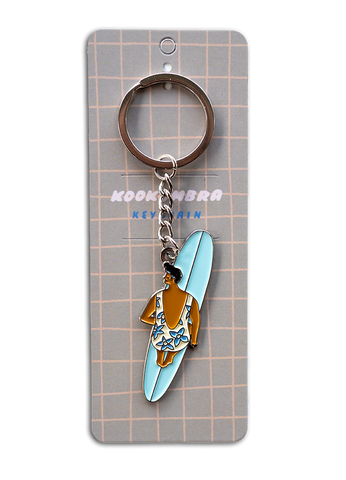 Surf girl Keychain