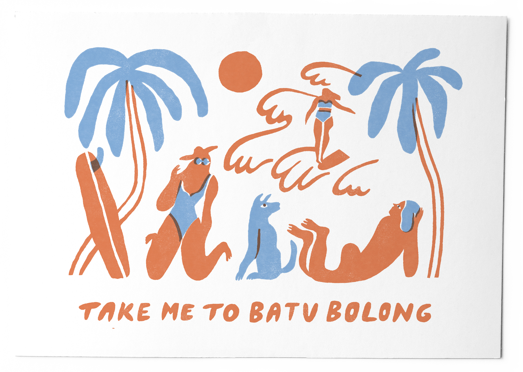 Take me to Batu Bolong - Art Print
