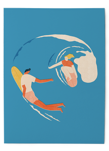 Wave lovers - Art Print