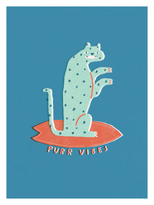 Purr vibes - Art Print