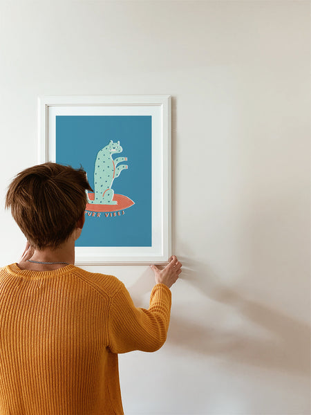 Purr vibes - Art Print