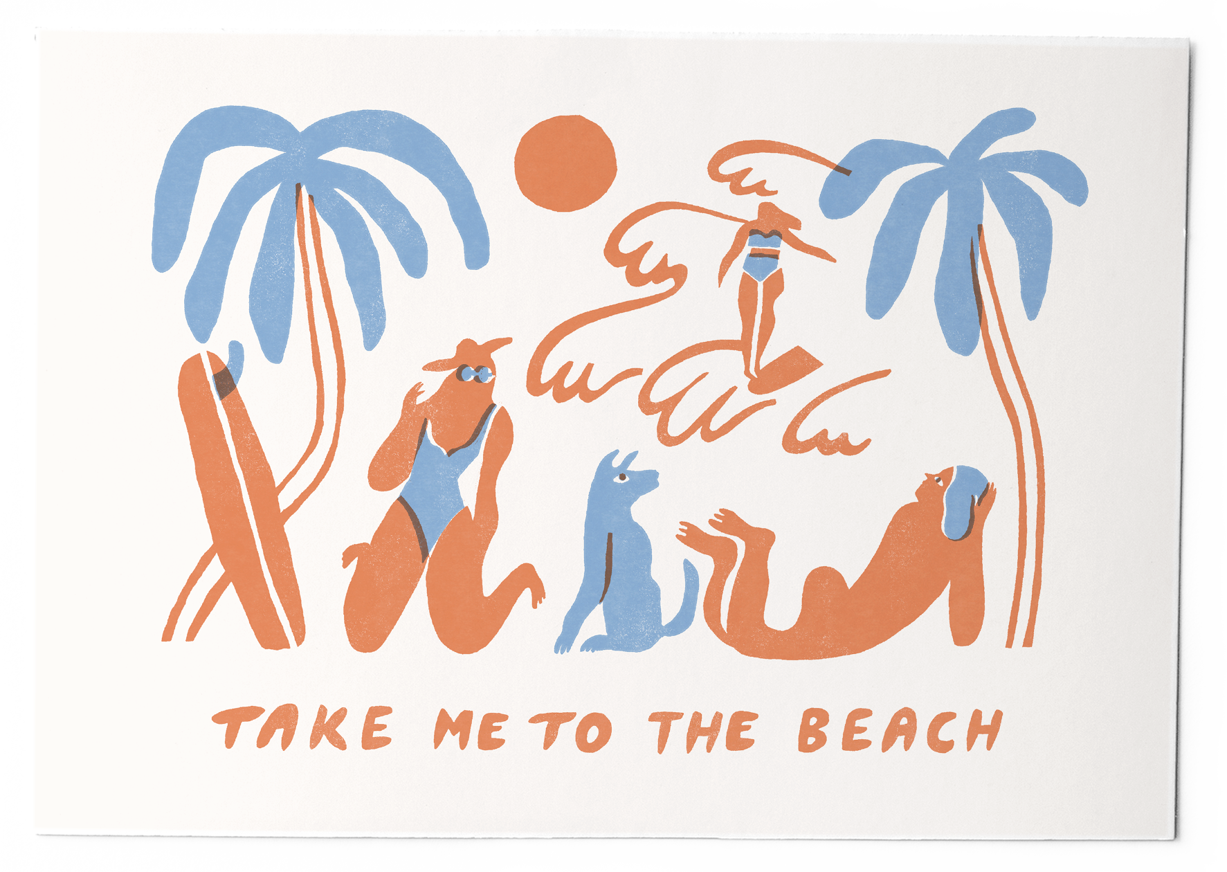 Take me to the beach - Card