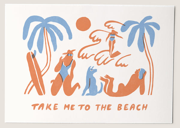 Take me to the beach - Card