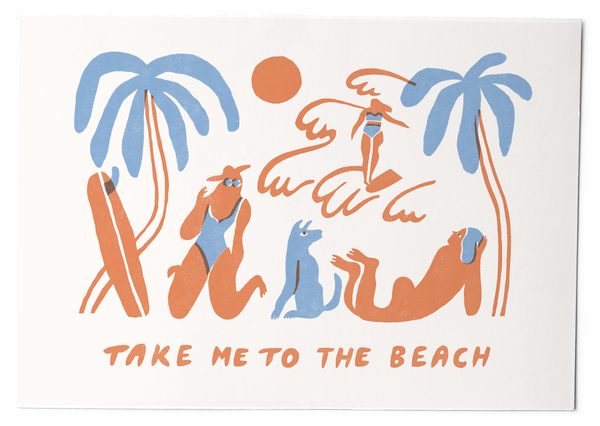 Take me to the beach - Card