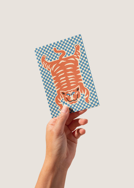 Tibetan tiger rug - Card